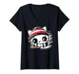 Womens Hibachi Grill Teppanyaki Barbeque Japanese Cuisine V-Neck T-Shirt