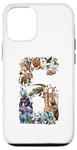 Coque pour iPhone 12/12 Pro Animaux du zoo pour 6e anniversaire de 6 ans