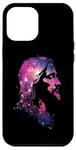 Coque pour iPhone 14 Pro Max Star Dust Galaxie Jésus Christ Silhouette Espace Cosmique