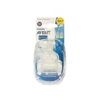 PHILIPS AVENT 2PK NEWBORN FLOW TEAT CLASSIC + ANTI-COLIC 0M+