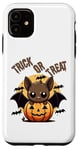 Coque pour iPhone 11 Trick Or Treat Candy Cute Bat Halloween