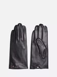 Tommy Hilfiger Essential Flag Leather Gloves, Black