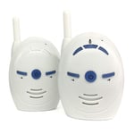 smzzz Baby Monitor Audio Only 2.4GHz Digital Wireless Transmission with Two-way Audio and Alarm System Clear