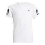 adidas Girl's Girls Club Tennis T-Shirt, White, 11-12 Years