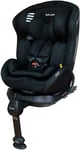 Play Baby siège auto pivotant 360 Pro Isize, groupe 0 1 2 3 évoluant de 0 à 12 ans, hauteur 40-150 cm avec isofix et jambe de force, noir aigle