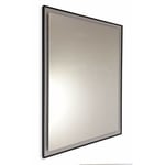 Miroir sur mesure avec cadre périmétrique noir évidé jusqu'à 150 cm jusqu'à 90 cm