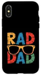 Coque pour iPhone X/XS Lunettes de soleil Rad Dad Cool Cadeau pour les pères à la mode Daddy Pops