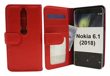 Plånboksfodral Nokia 6 (2018) (Röd)