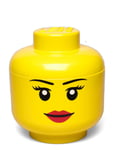 Lego Storage Head Home Kids Decor Storage Storage Boxes Yellow LEGO STORAGE