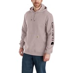 Carhartt Men's Loose Fit Midweight Logo Sleeve Graphic Sweatshirt (Also Available in Big & Tall), Mink, XL