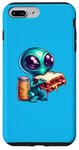 Coque pour iPhone 7 Plus/8 Plus Alien mangeant un sandwich au beurre d'arachide et à la gelée