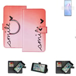 360° wallet case protective cover for Oppo Reno8 Z 5G Design smile