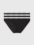 Calvin Klein 3 Pack Brief - Black, Black, Size S, Women