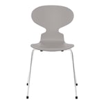 Fritz Hansen - Myran 3101 Nine Grey Lackad/Chrome - Grå - Matstolar - Trä