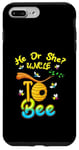 Coque pour iPhone 7 Plus/8 Plus Annonce de sexe pour fête prénatale « He Or She Uncle To Bee »