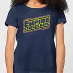 Star Wars Empire Strikes Back Logo Women's T-Shirt - Navy - XL