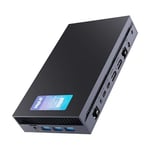 MeLE Mini PC Overclock X5, Core i5-12450H HDMI 4K Double, USB-C PD3.0 et Affichage Vidéo, Win 11 Pro préinstallé, Compatible Linux Ubuntu et Debian (Overclock X5 i5-12450H, 16GB 512GB)