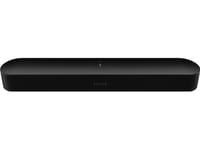 Sonos Beam (Gen 2), Sort, Black With Matte Finish, Amazon Alexa & Google Assistant, Ledning & Trådløs, 802.11B,802.11G,Wi-Fi 4 (802.11N),Wi-Fi 5 (802.11Ac), 100 - 240 V