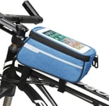 AMWFF Mountain Bike Mobile Phone Bag Handlebar Bag Bicycle Bag Race Bag Equestrian Equipment Saddle Bag Front Bar Bag Road Bag Bicycle Equipment, blue