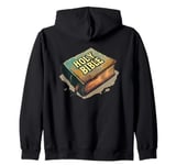 Cool Holy Bible Book Costume for Man and Woman Zip Hoodie