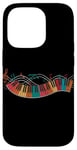 Coque pour iPhone 14 Pro Piano Clavier Notes de Musique Art Coloré Pianiste Musicien