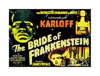 Wee Blue Coo Movie Film Sequel Bride Frankenstein Karloff Whale Horror Wall Art Print