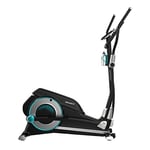 Cecotec DrumFit Elliptical 9000 Eir Pro - Résistance magnétique réglable avec Moteur, Moniteur LCD avec Support pour appareils, Roues de Transport, Bouteille et Porte-Bouteille