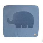 roba Housse de Matelas à Langer Extensible Lil Elephant - 85 x 75 cm - Lavable - Certifié GOTS - Bleu Clair De Lune