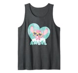 Disney Lilo & Stitch Cute Baby Angel With Style Chest Logo Tank Top