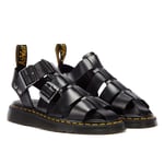 Dr. Martens Unisex Garin Brando Black Sandals Leather - Size UK 4