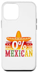 Coque pour iPhone 12 mini 0% Mexicain Cinco De Mayo Fiesta Sombrero Funny Party