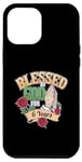 Coque pour iPhone 15 Plus Blessed By God For 6 Years 6th Birthday Party Priing Hands