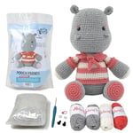 KNITTY CRITTERS - Pouch Friends Crochet Kit - Harry Hippo