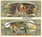 Novelty Dollar Creature From The Black Lagoon Dollar Bills X 2