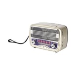 Retro BT Speaker Portable FM AM SW Radio Excellent Reception Small BT Speake New