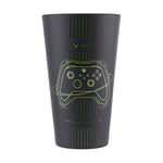 Paladone Verre XBOX - Officiel, Tumbler Noir Mat & Vert pour Boissons Froides, Design Original Manette Xbox, Cadeau pour Gamers, 400ml (14 fl oz)