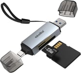 Lecteur de Carte SD USB C USB 3.0 pour MicroSD/SD/SDXC/SDHC/MMC, Adaptateur SD/Micro SD vers OTG USB Compatible avec MacBook, iPad Pro, Samsung Galaxy S20, Ordinateur Portable