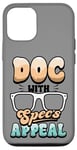 Coque pour iPhone 12/12 Pro Drôle d'ophtalmologiste Optométriste Doc avec Specs Appeal