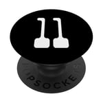 Numéro Eleven #11 Uniforme d'équipe sportive anniversaire anniversaire PopSockets PopGrip Adhésif