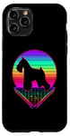 iPhone 11 Pro Miniature Schnauzer Retro Vintage 80s Funny Dog Lover Case