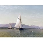 Artery8 Silva The Hudson At The Tappan Zee Painting Unframed Wall Art Print Poster Home Decor Premium