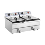 Royal Catering Dobbelt frituregryde - 2 x 16 l 400 V