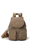 Kipling FIREFLY UP Small backpack (convertible to shoulderbag), True Beige (Brown)