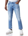 BOSS Men's Delaware BC Crop-C Jeans Trousers, Bright Blue, 30 W/32 L