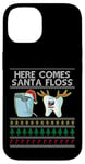 Coque pour iPhone 14 Here Comes Santa Floss Dental Surgeon Christmas Dentist