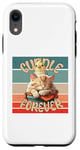 Coque pour iPhone XR Câlin Chat Oiseau Amitié Forever Love Chaleur Sleepy