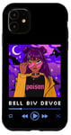 Coque pour iPhone 11 Années 90 Rnb Afro Brun Noir Fille Anime Manga Rose Cheveux Musique