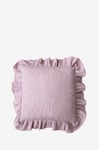 Mimou - Kudde med frill Stripe - Rosa