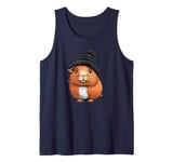 Guinea Pig Halloween Bat Spooky and Cute Tank Top