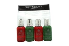 Molton Brown Gavesæt 2 x 30ml Festive Frankincense &amp; Allspice Hånd Vask + 2 x 30ml Fabled Juniper Berries &amp; Lapp Pine Body Wash